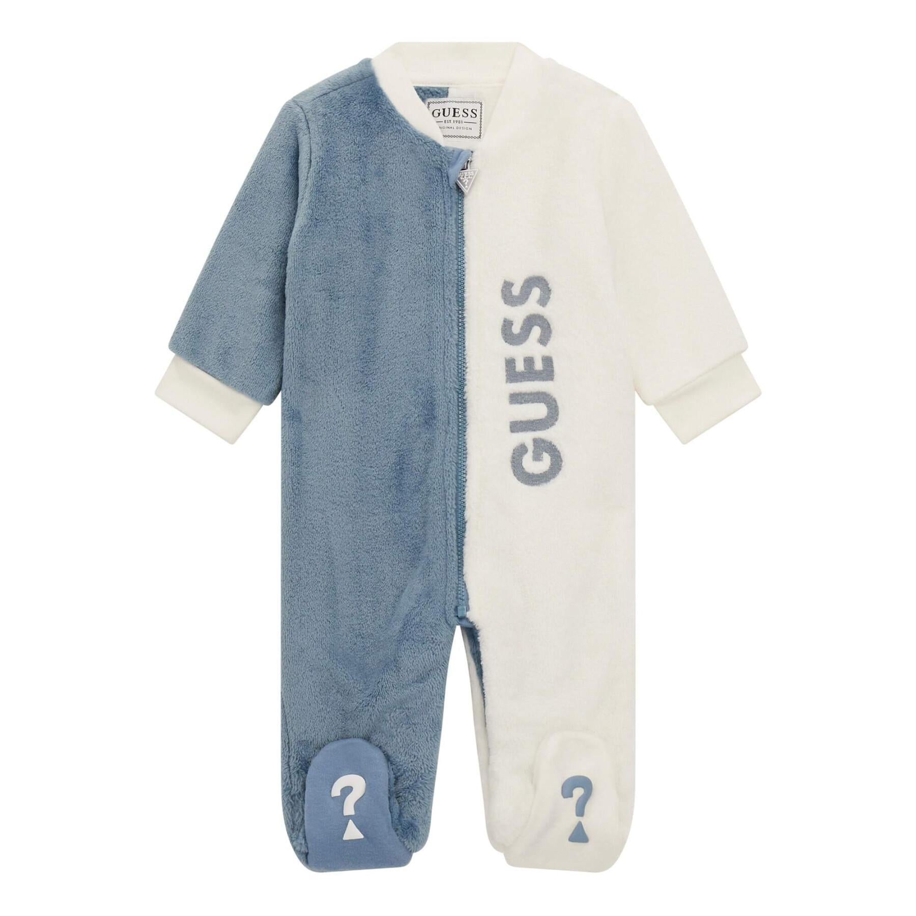 FAUX FUR OVERALL W/ZIP P3BG17WFRS0/FJ0R GUESS