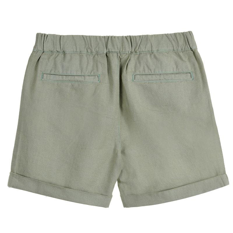 LINEN BLEND SHORTS 