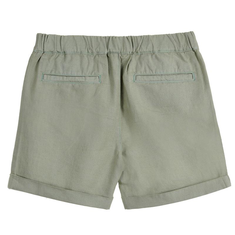 LINEN BLEND SHORTS 
