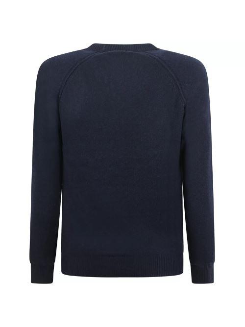 MAGLIA GIRO WOOLMERE M223P202WOOLMERE/DARK BLUE 701 LIU JO