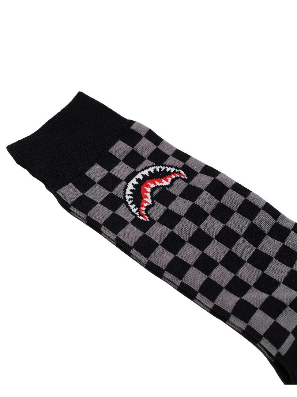 CHECKERED SOCKS SOCK15020/GREY SPRAYGROUND
