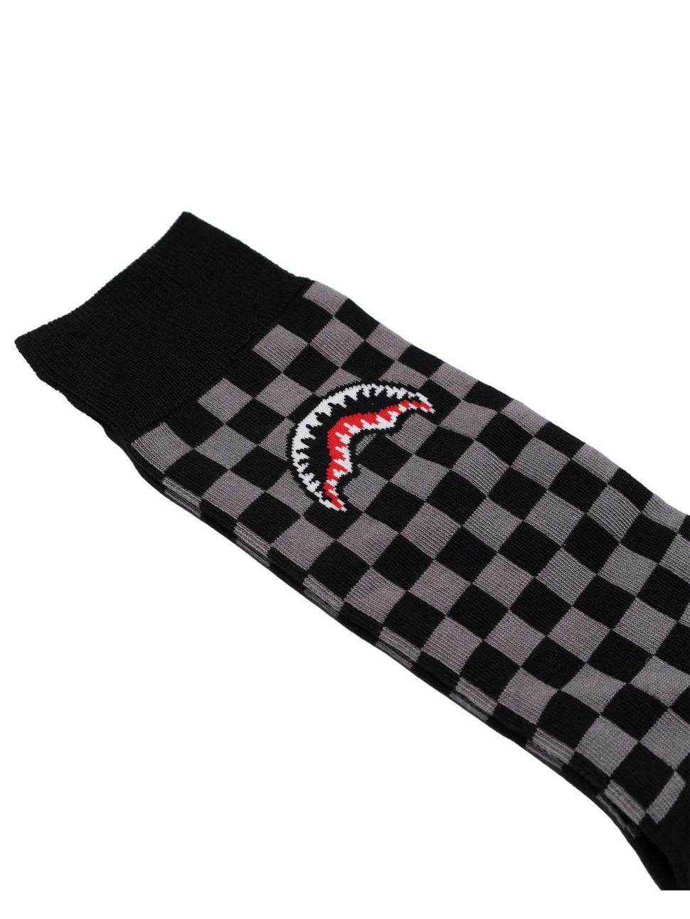 CHECKERED SOCKS SOCK15020/GREY SPRAYGROUND