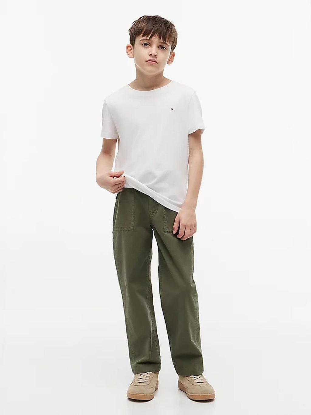 BOYS BASIC CN KNIT S/S 