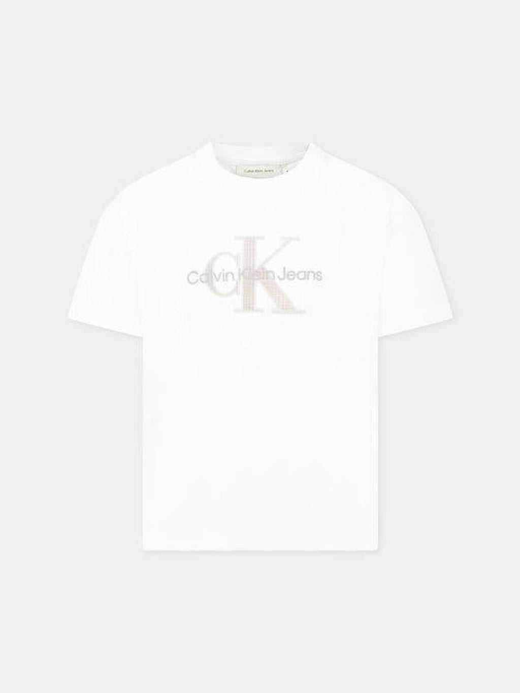 EMBOSSED CHECK MONO SS T-SHIRT 