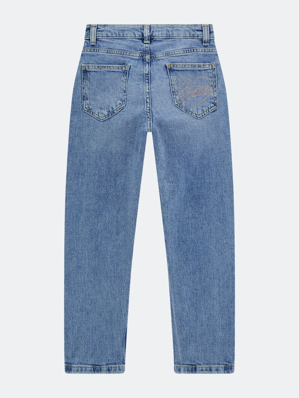 DENIM MUM FIT EXPOSED BUTTON 