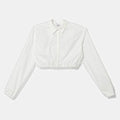 CAMICIA CROPPED CON RICAMO 