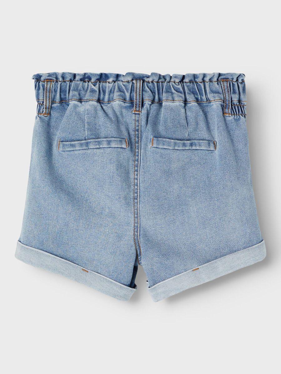 NKFBELLA DNMTAZZA HW SHORTS NOOS 13199457/LIGHT BLUE DENIM NAME.IT