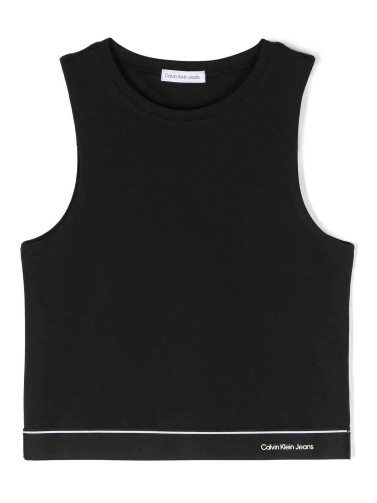 LOGO TAPE SLEEVELESS PUNTO TOP 