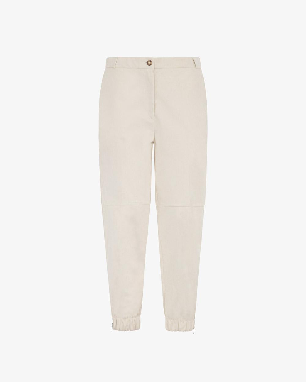PANT.JOGGER VELLUTO RIGATO MW565134/LATTE MARKUP