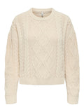 ONLY ONLELLY LIFE LS CABLE O-NECK CC KNT