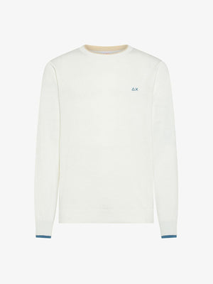 SUN68 SWEATER NECK DOUBLE RIB L/S