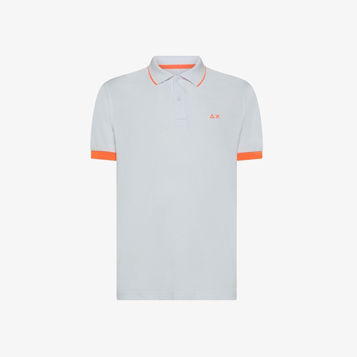 POLO SMALL STRIPE FLUO S/S 