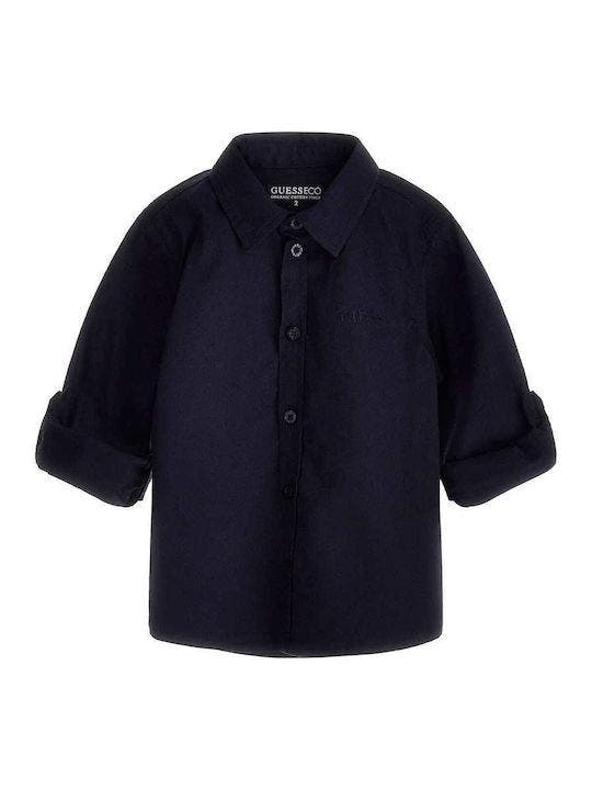 STR. POPLIN ADJ. LS SHIRT 