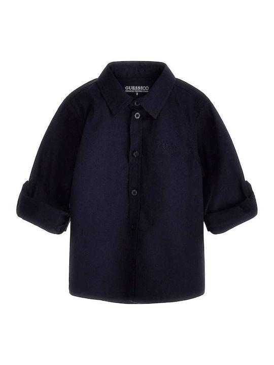 STR. POPLIN ADJ. LS SHIRT 