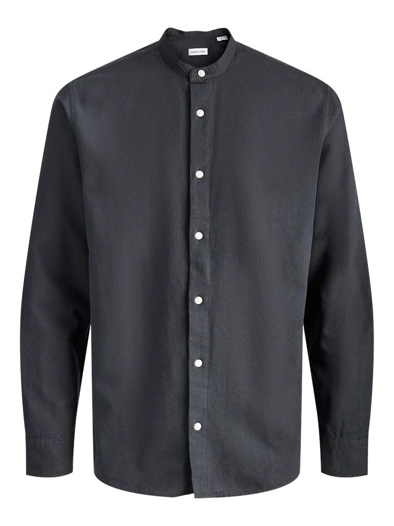 JJEBREEZE LINEN BLEND BAND SHIRT L/S SN 