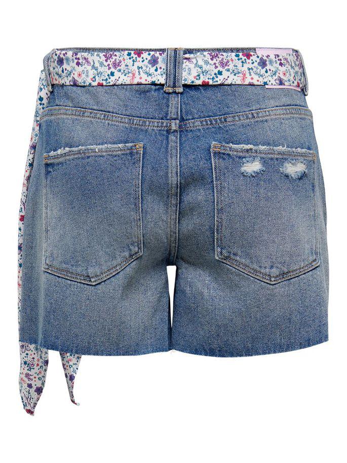 ONLHAZEL MW SCARF DNM SHORTS 