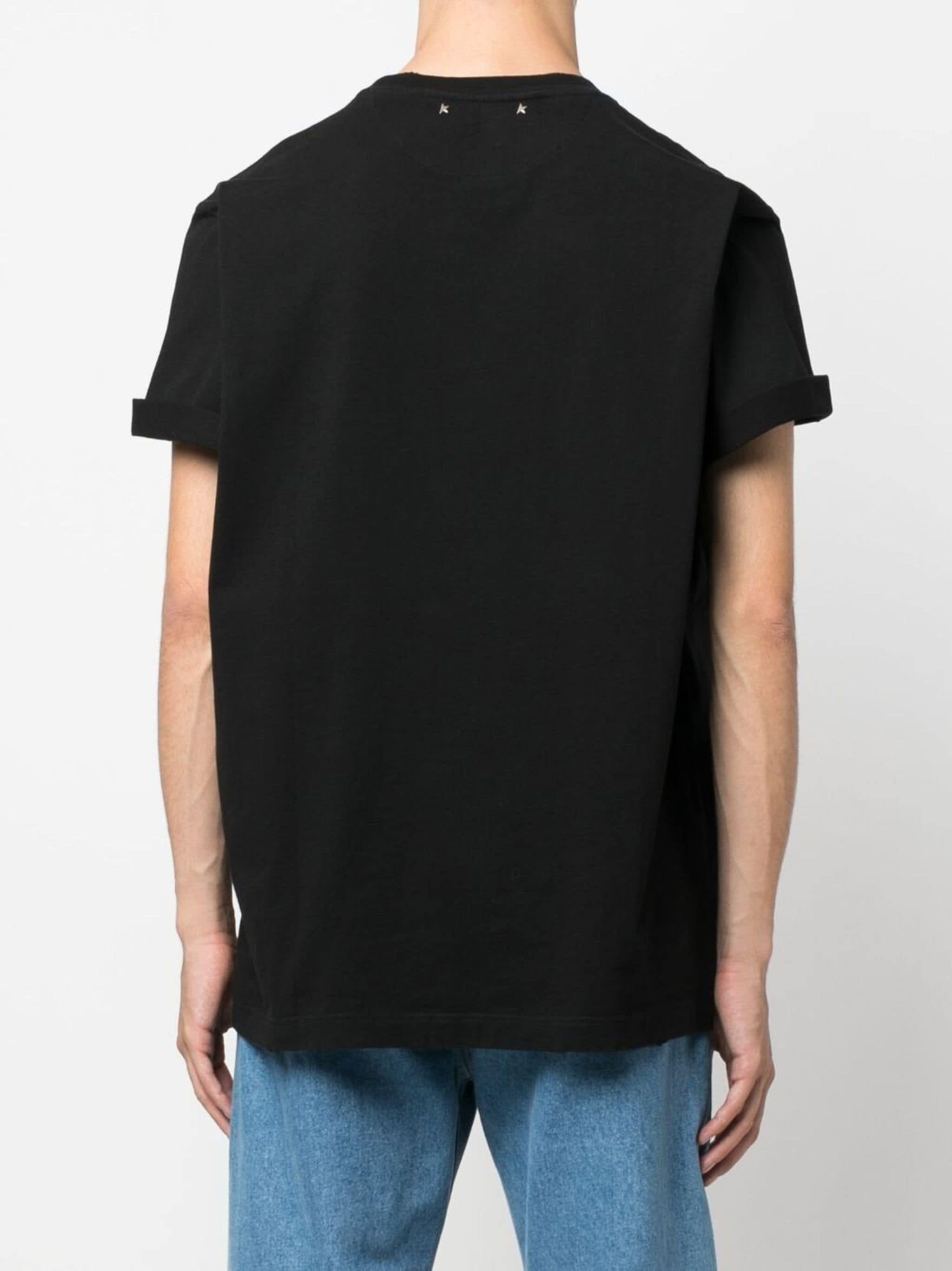 GOLDEN M'S REGULAR T-SHIRT DISTRESSED COTTON JERSEY 
