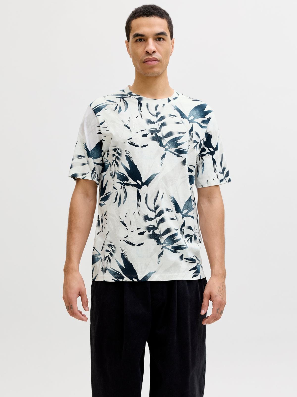 JJHONOLULU AOP TEE SS CREW NECK 