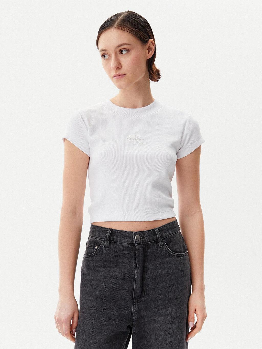 A- MONOGRAM BABY TEE LV047AB802/YAA CALVIN KLEIN JEANS