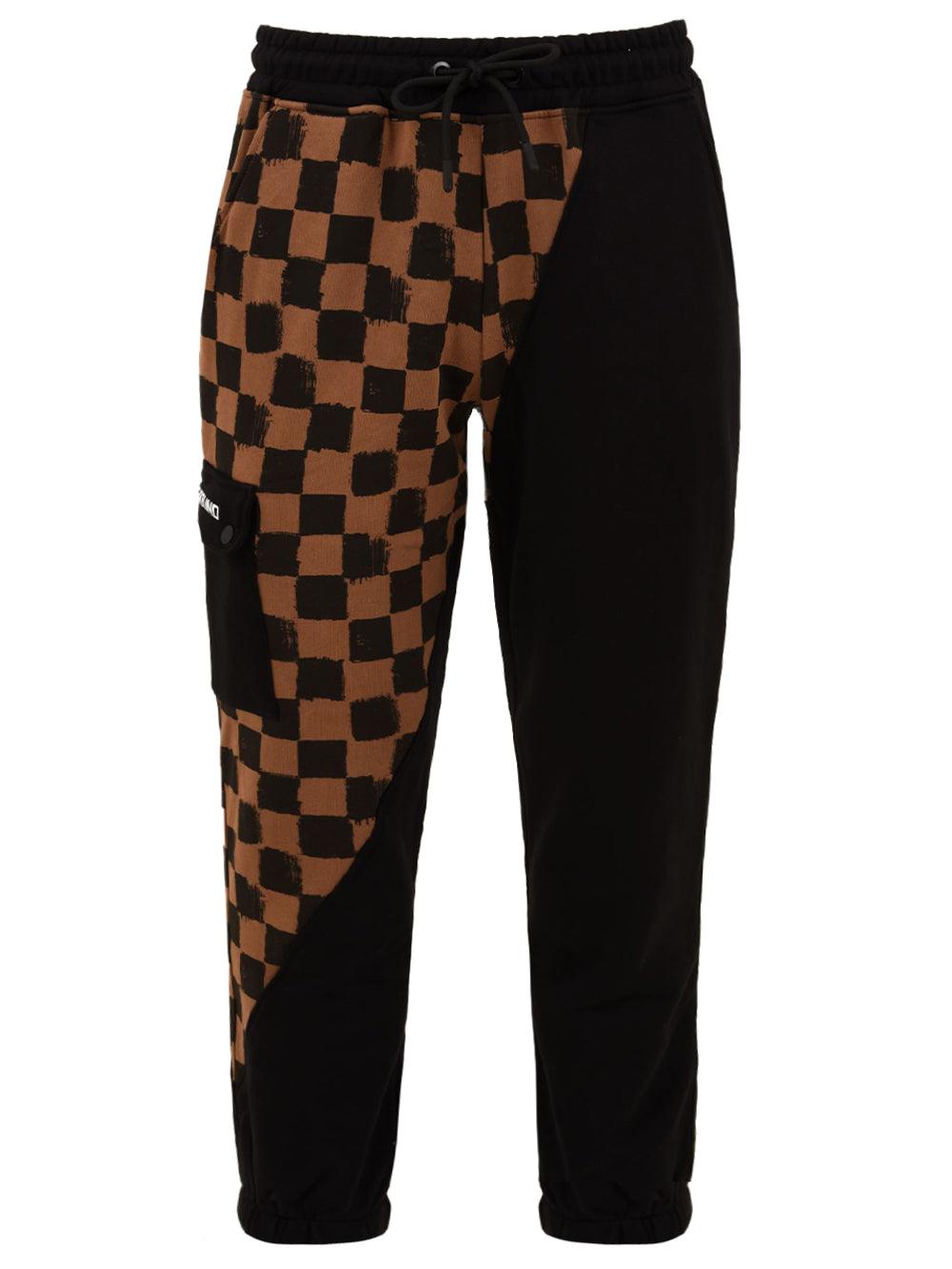 DIAG SPLIT BROWN SIP VANQUISH PANTS SP615VAN/BROWN SPRAYGROUND
