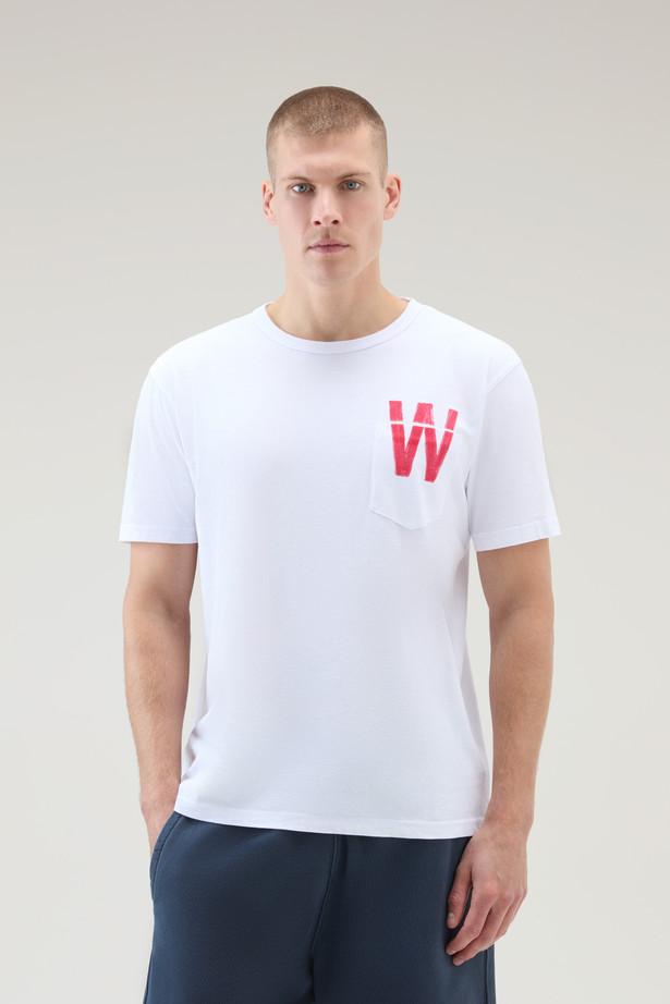FLAG T-SHIRT CFWOTE0122MRUT2926/8041 WOOLRICH
