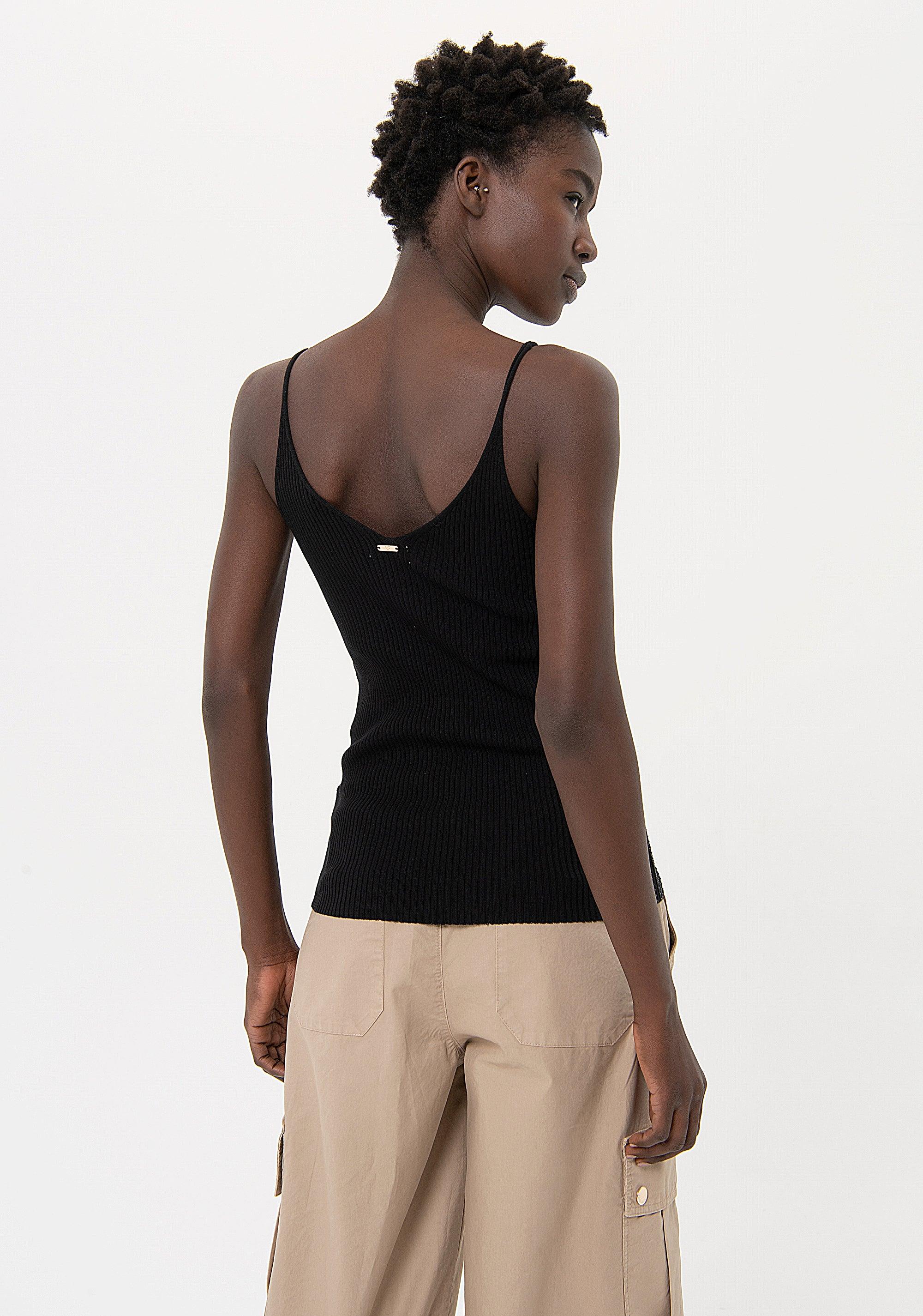 TANK TOP BLACK FR24ST4007K410R9/053 FRACOMINA