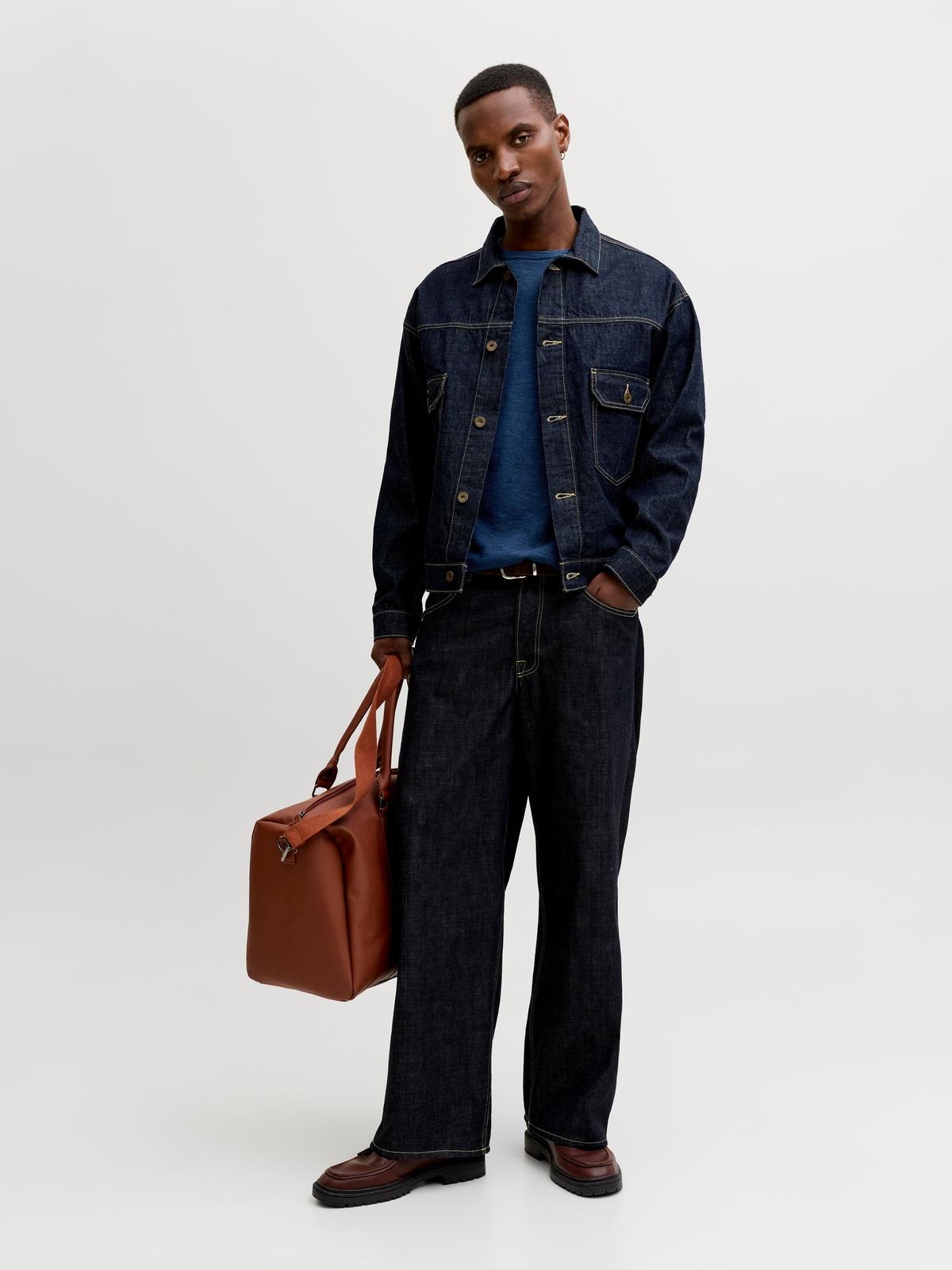 12269631/Navy Blazer Melange JACK AND JONES