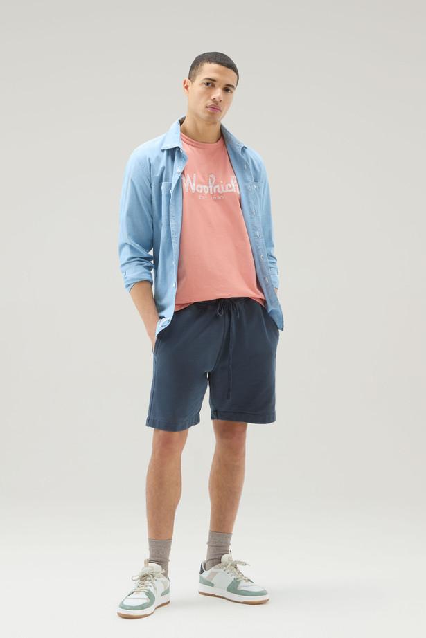 EMBROIDERED LOGO T-SHIRT CFWOTE0125MRUT2926/4397 WOOLRICH