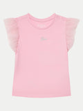 GUESS SS T-SHIRT W/MESH FR