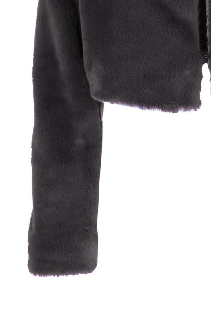 CROP FUR PURPLE 