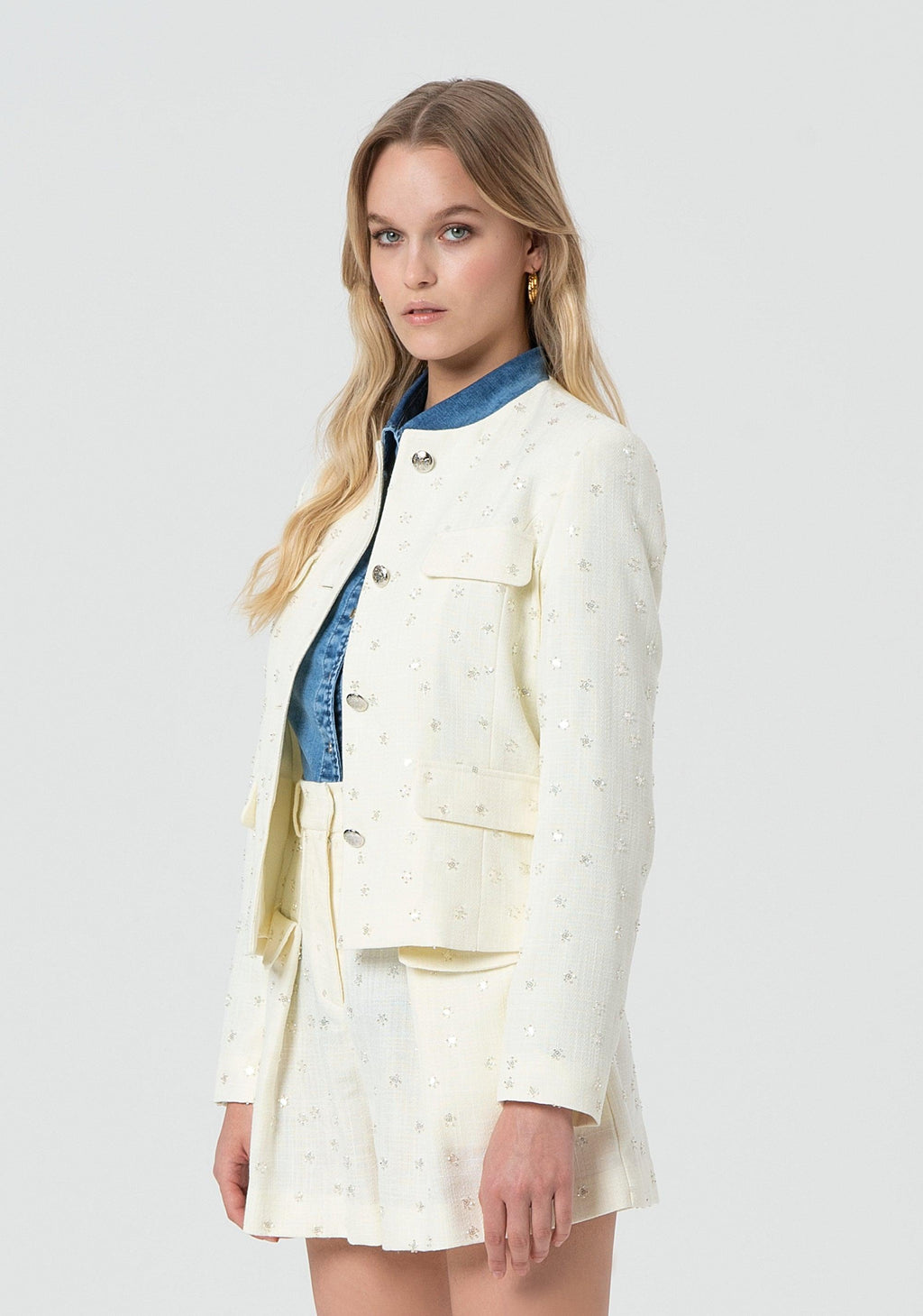 REGULAR CHANEL JACKET CREAM FR25SJ2006W763R9/108 FRACOMINA