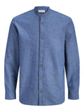 JACK AND JONES JJESUMMER LINEN BLEND BAND SHIRT L/S SN