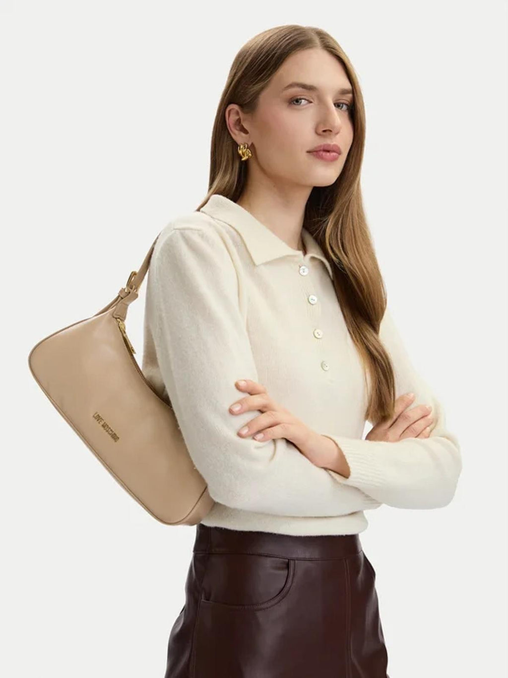 BORSA PU MARRONE 