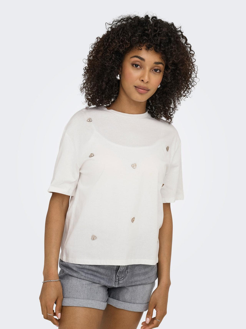 15343769/Bright White Tassel stone ONLY
