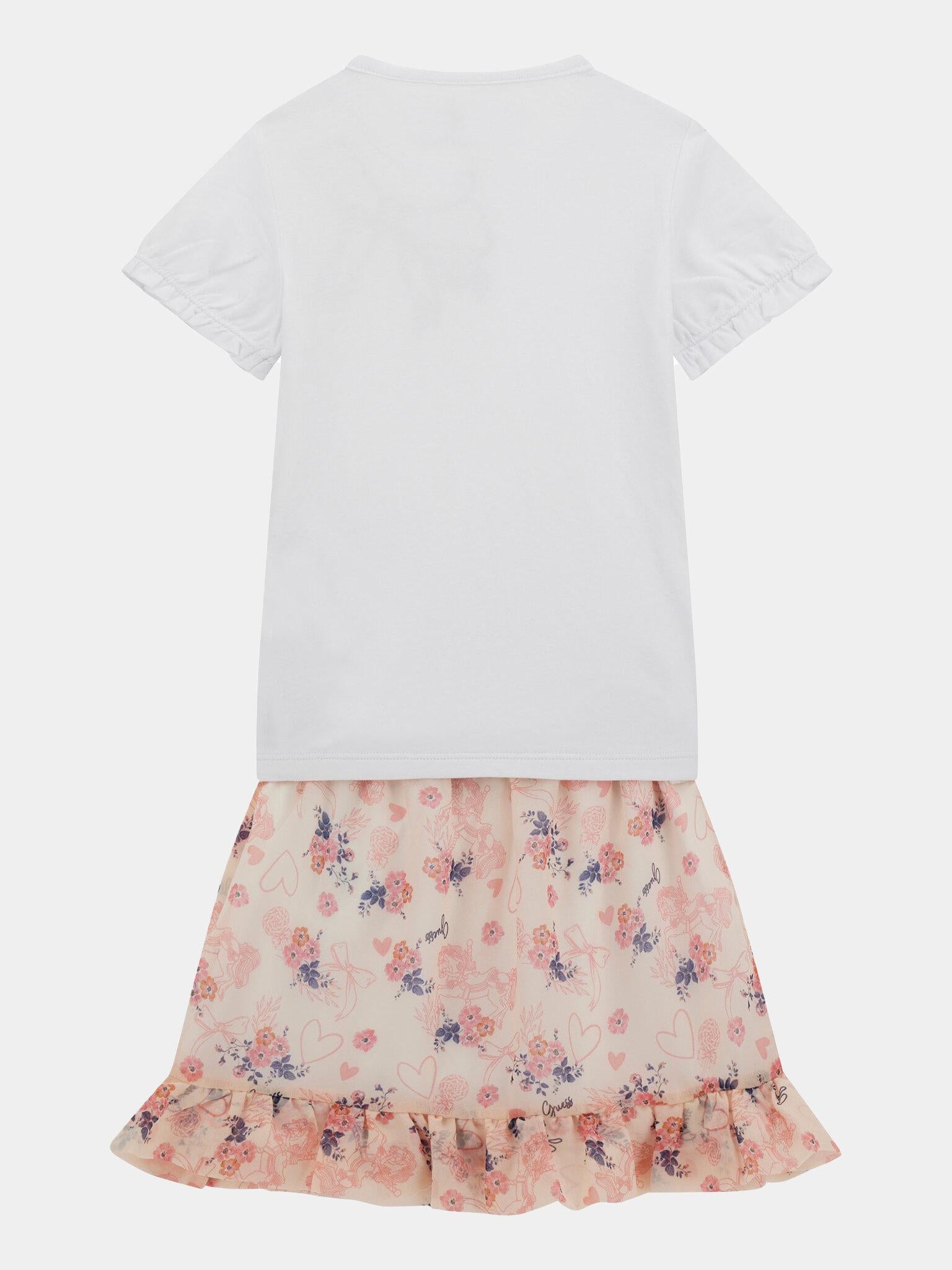 SET SS T-SHIRT + CHIFFON SKIRT 
