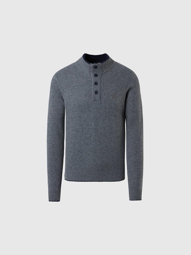 HALF BUTTON 7GG KNITWEAR 
