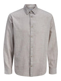 JACK AND JONES JJESUMMER LINEN BLEND SHIRT L/S SN