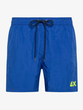 SUN68 SWIM PANT WITH LOGO FLUO