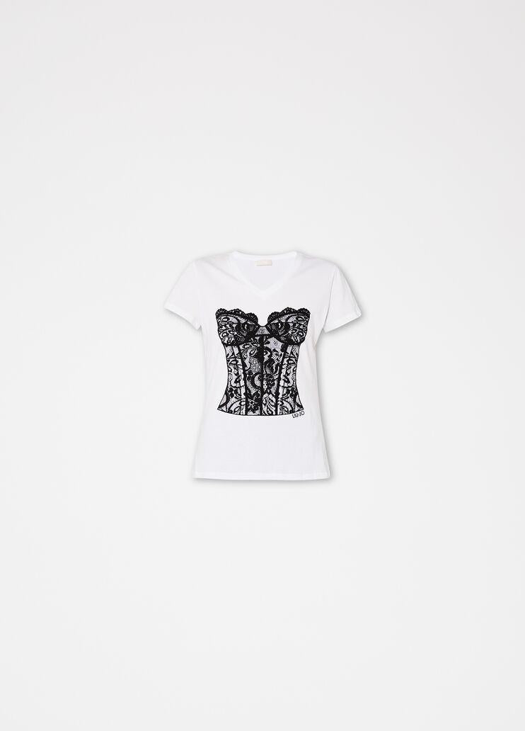 T-SHIRT MODA M/C WA3375J6409/Q9297 LIU JO