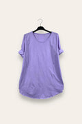 Basic crew neck cotton T-shirt, long sleeves