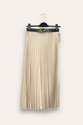 Pleated midi skirt