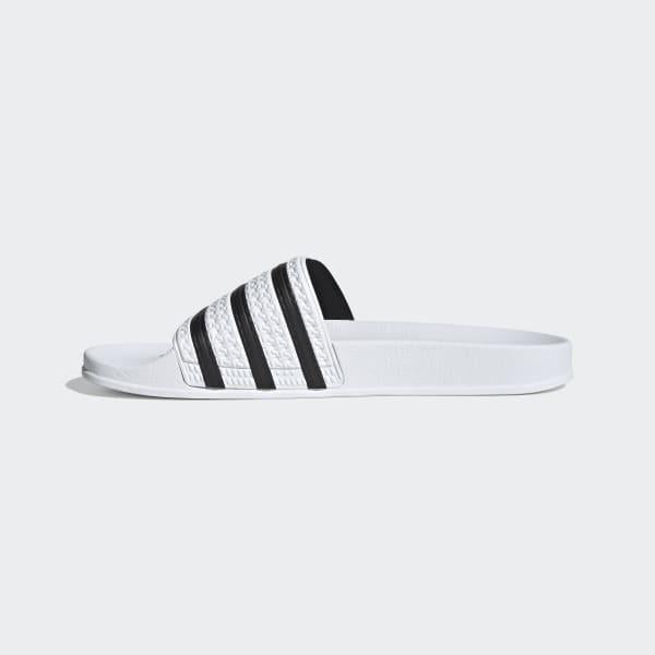 ADILETTE            WHITE/CBLACK/WHITE 