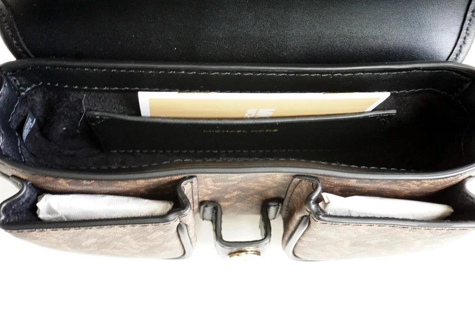 XSPOUCHETTE 32F4GBAU0B/BROWN BLACK MICHAEL KORS