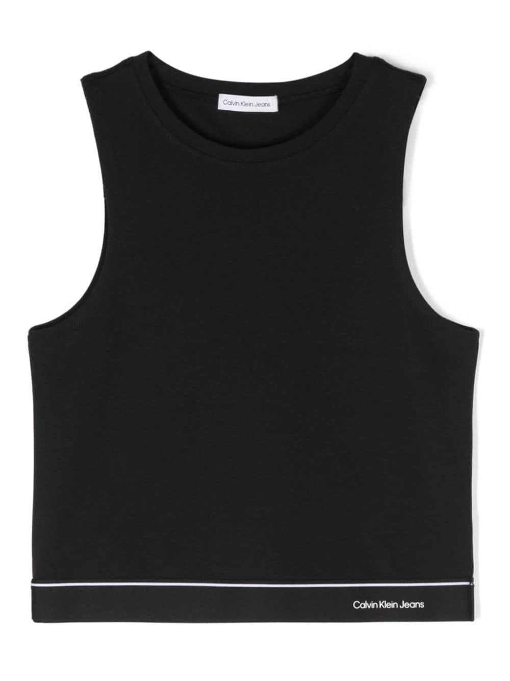 LOGO TAPE SLEEVELESS PUNTO TOP 