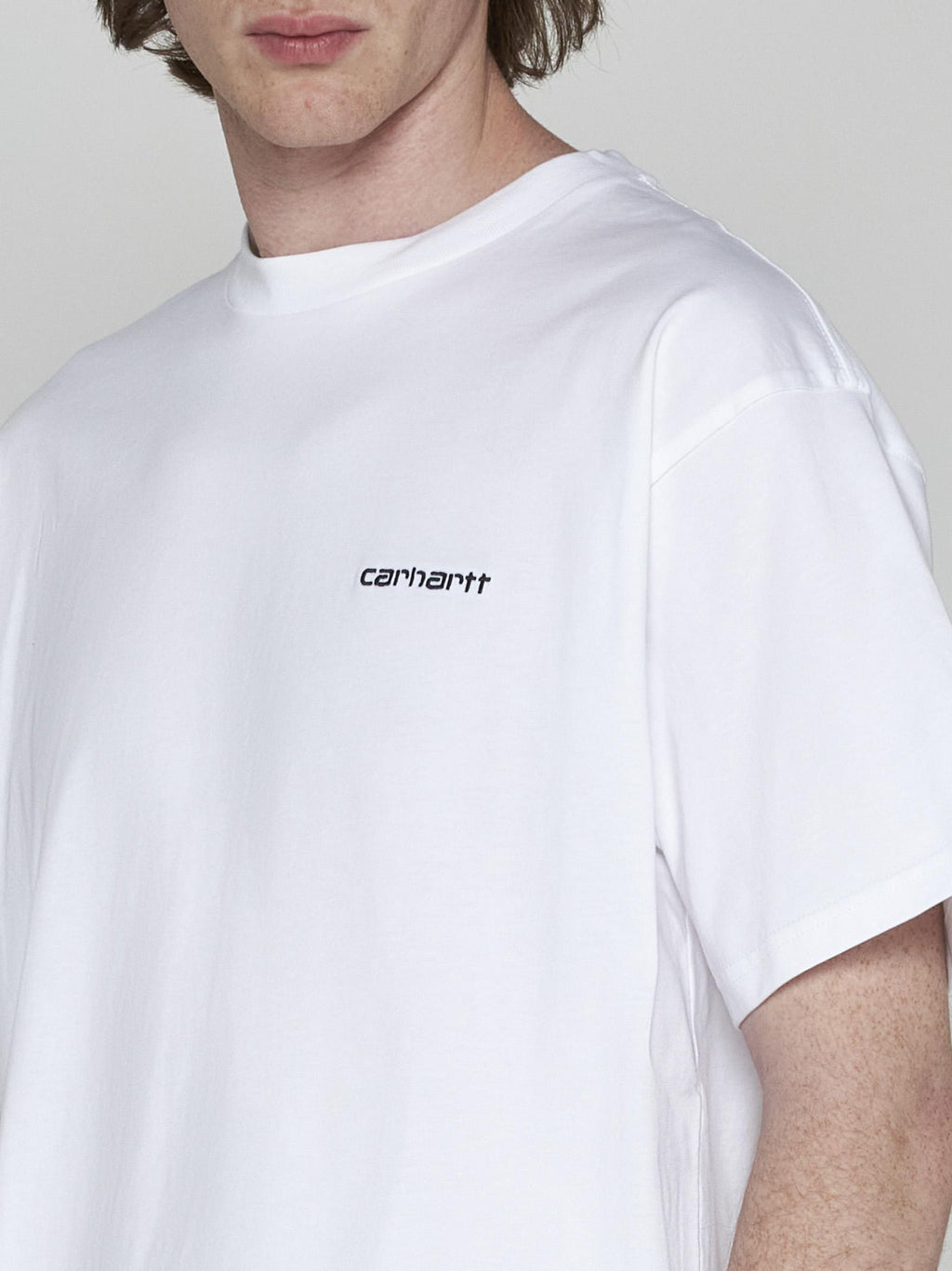 S/S SCRIPT EMBROIDERY T-SHIRT 