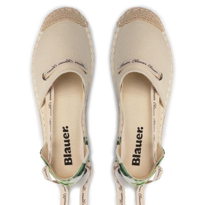 SPRING02 S2SPRING02/FAN/CREAM/PALM BLAUER