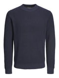 JACK AND JONES JPRCCVIGGO WAFFLE KNIT CREW NECK