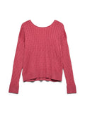 VERO MODA VMFANTASTIC LS V-BACK CABLE PULLOVER