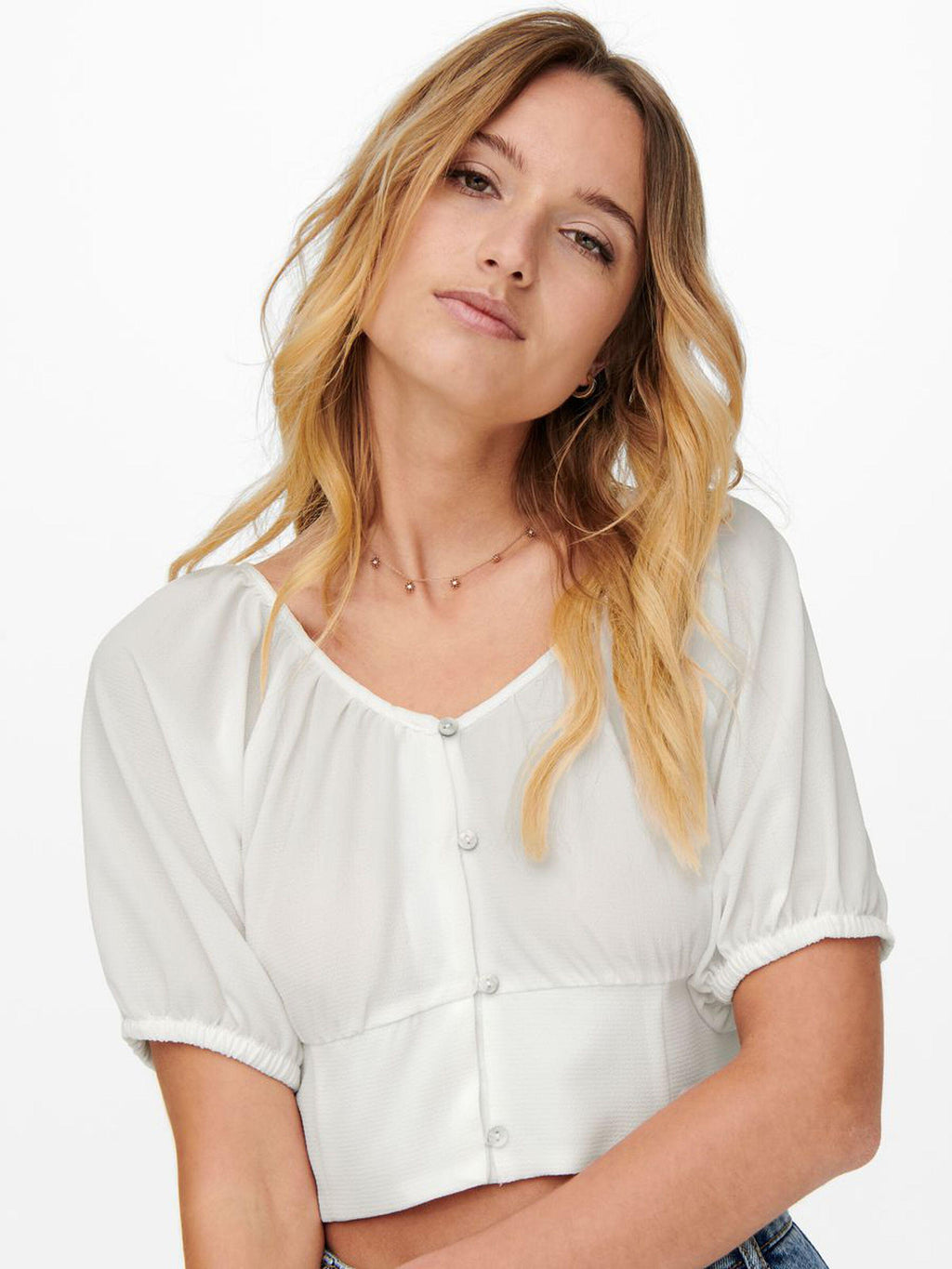 ONLNOVA LUX S/S ELINE TOP SOLID PTM 