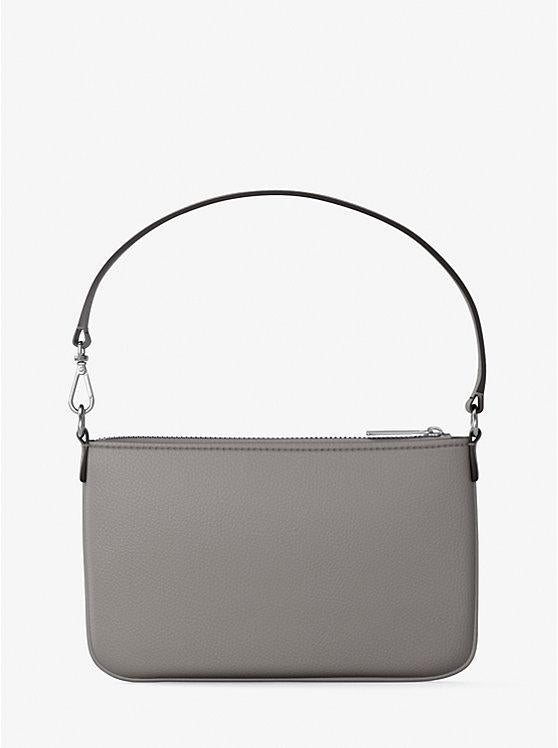 SM CONV POUCH WRISTLET LEATHER 35S5STVW5L/PEARL GREY MICHAEL KORS